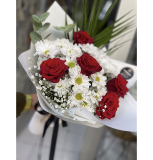 Vip orta boy papatya gül